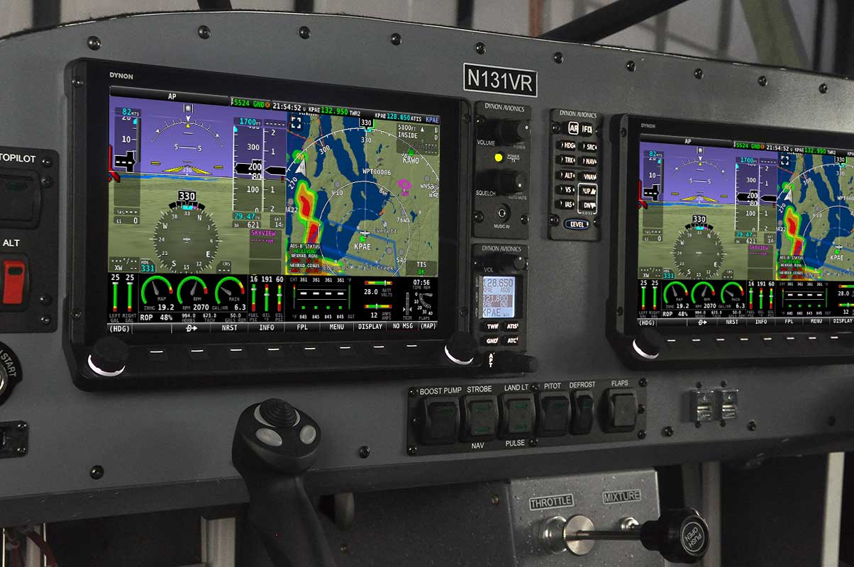 Even the base Ranger comes with a full Dynon glass panel avionics suite