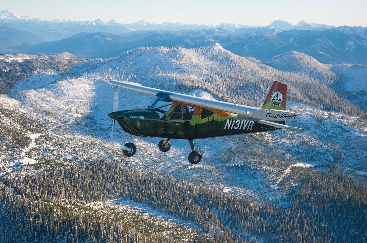 The Vashon Ranger R7 flying around near Mt Baker, WA