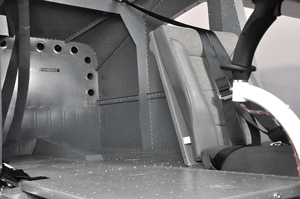 The Vashon Ranger R7’s seats also fold down, creating enough space to sleep comfortably